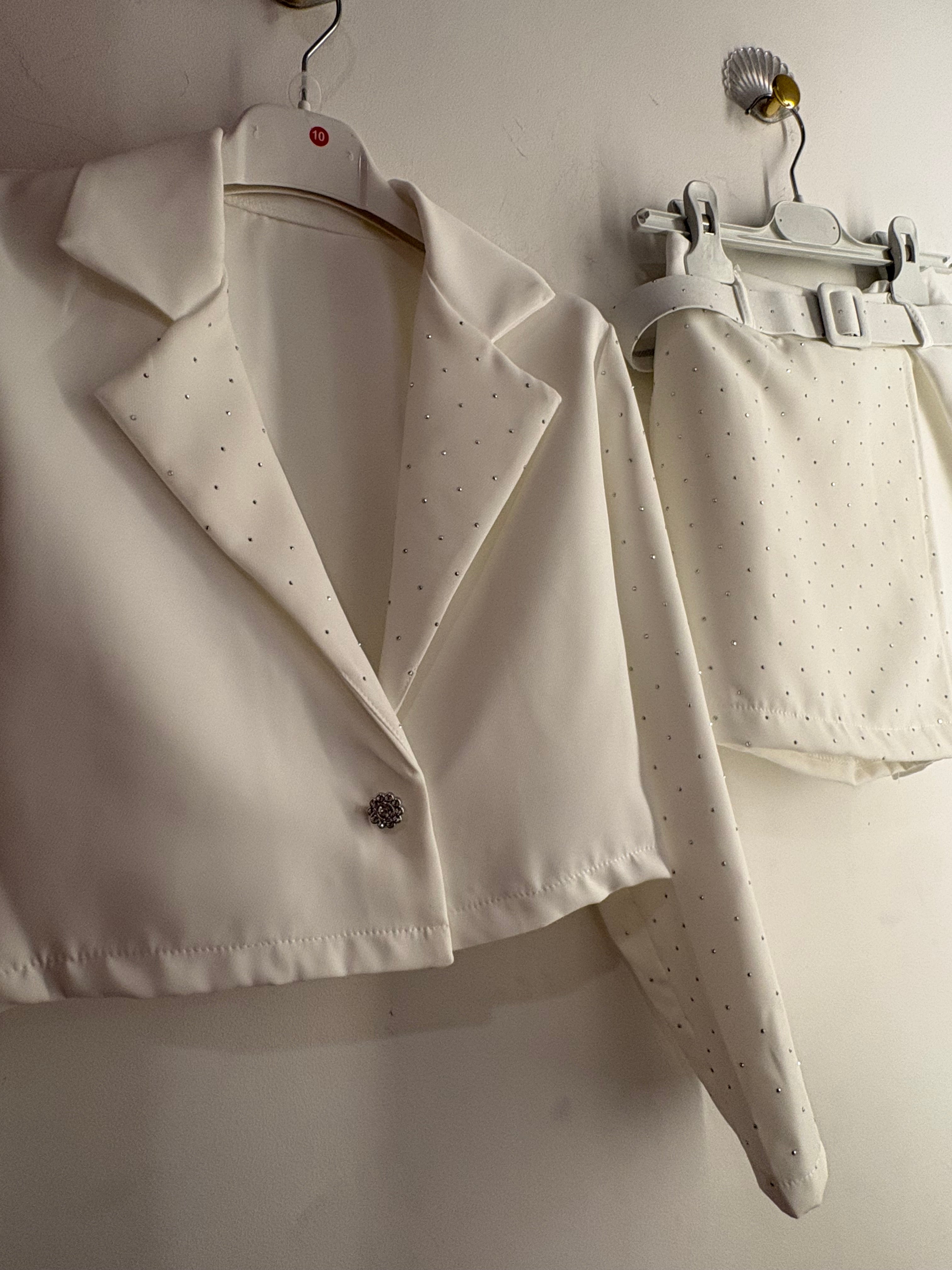 Tailleur bimba con strass