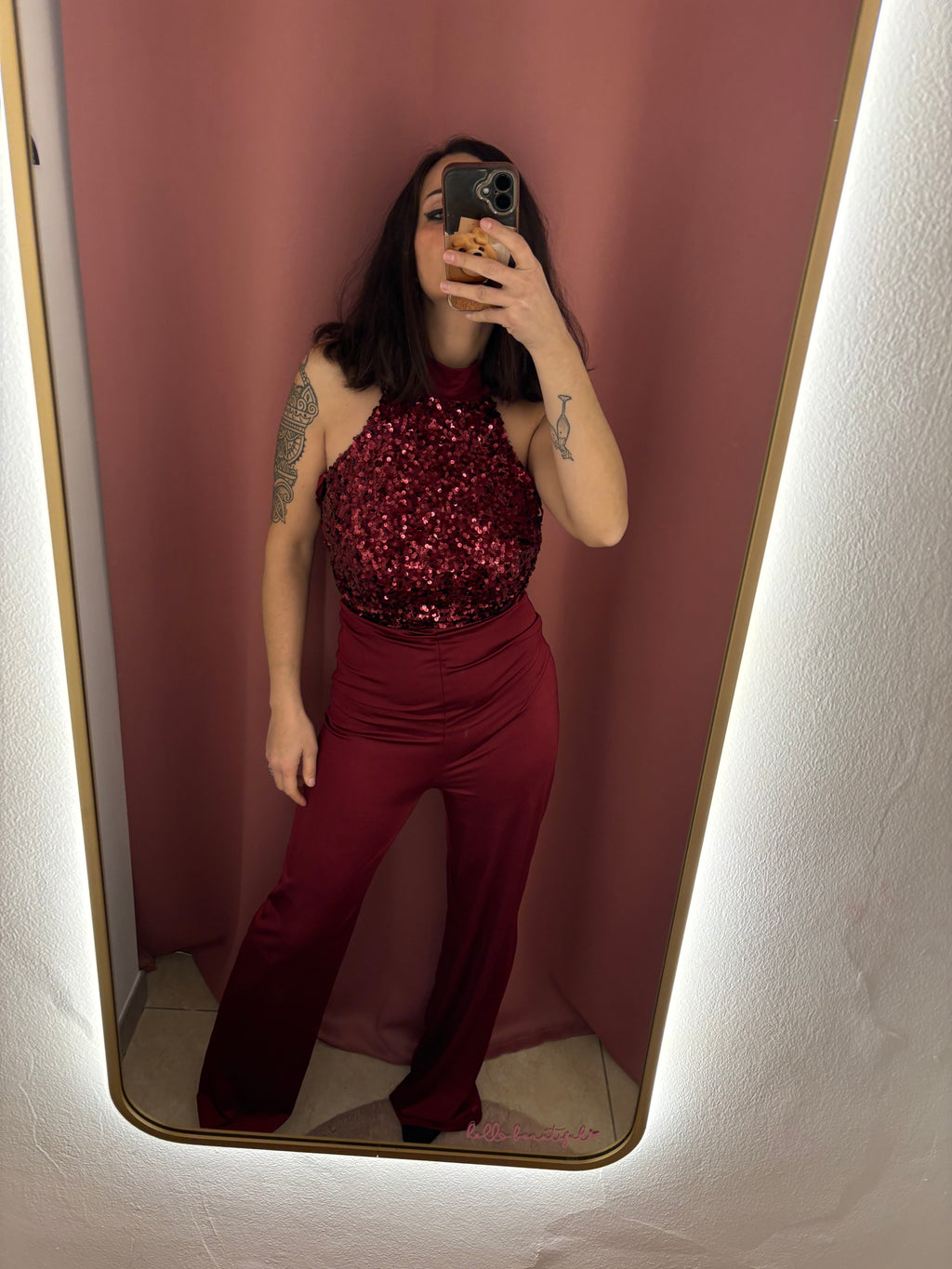 Tuta con paillettes