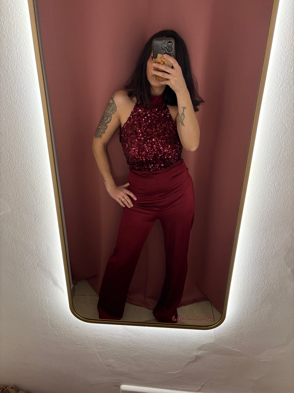 Tuta con paillettes