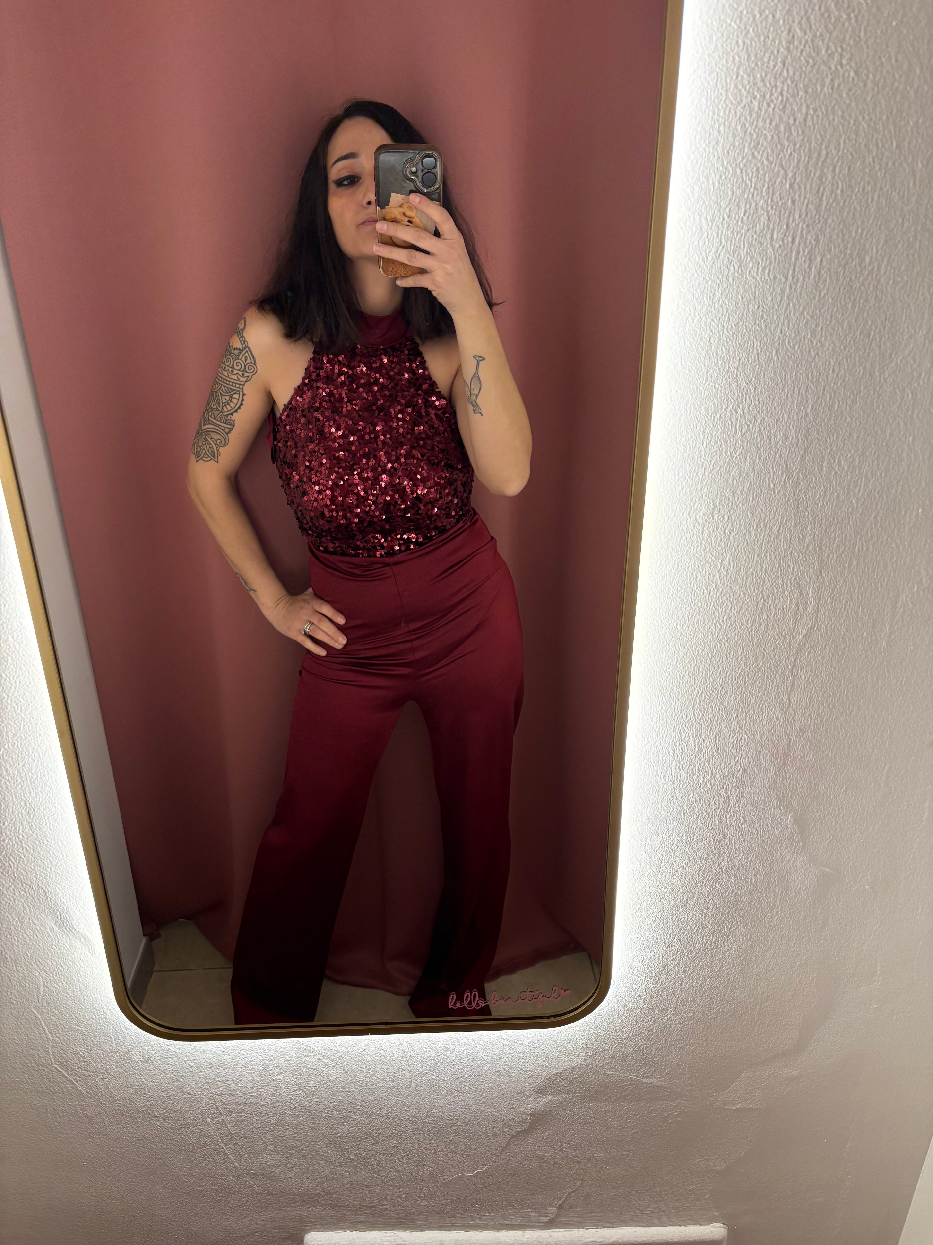Tuta con paillettes