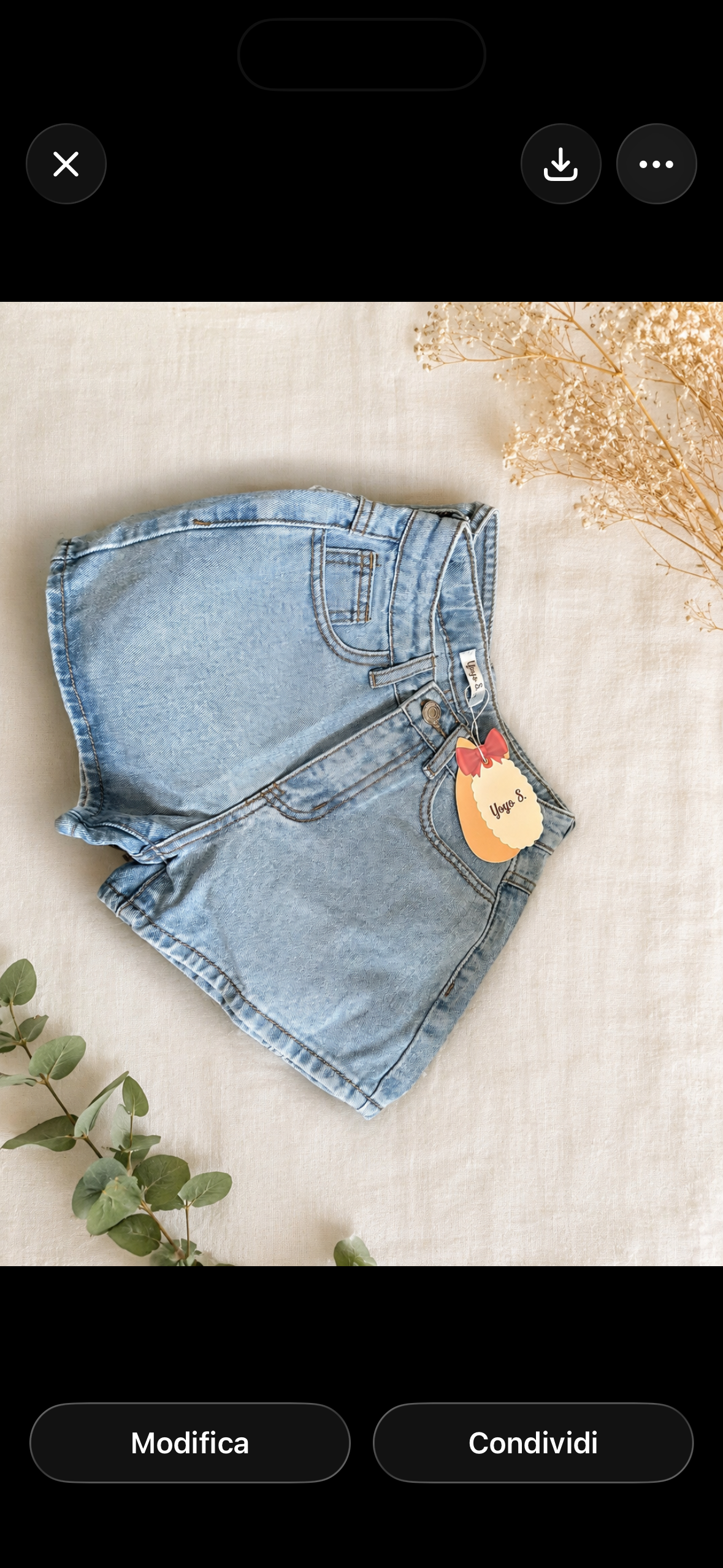 Pantaloncino fiocco